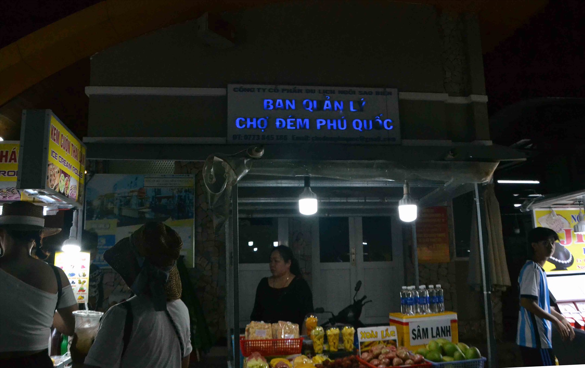 Trụ sở Ban quản lý Chợ đêm Phú Quốc nằm trong khu vực Chợ đêm Phú Quốc (thị trấn Dương Đông). Ảnh: Thanh Mai