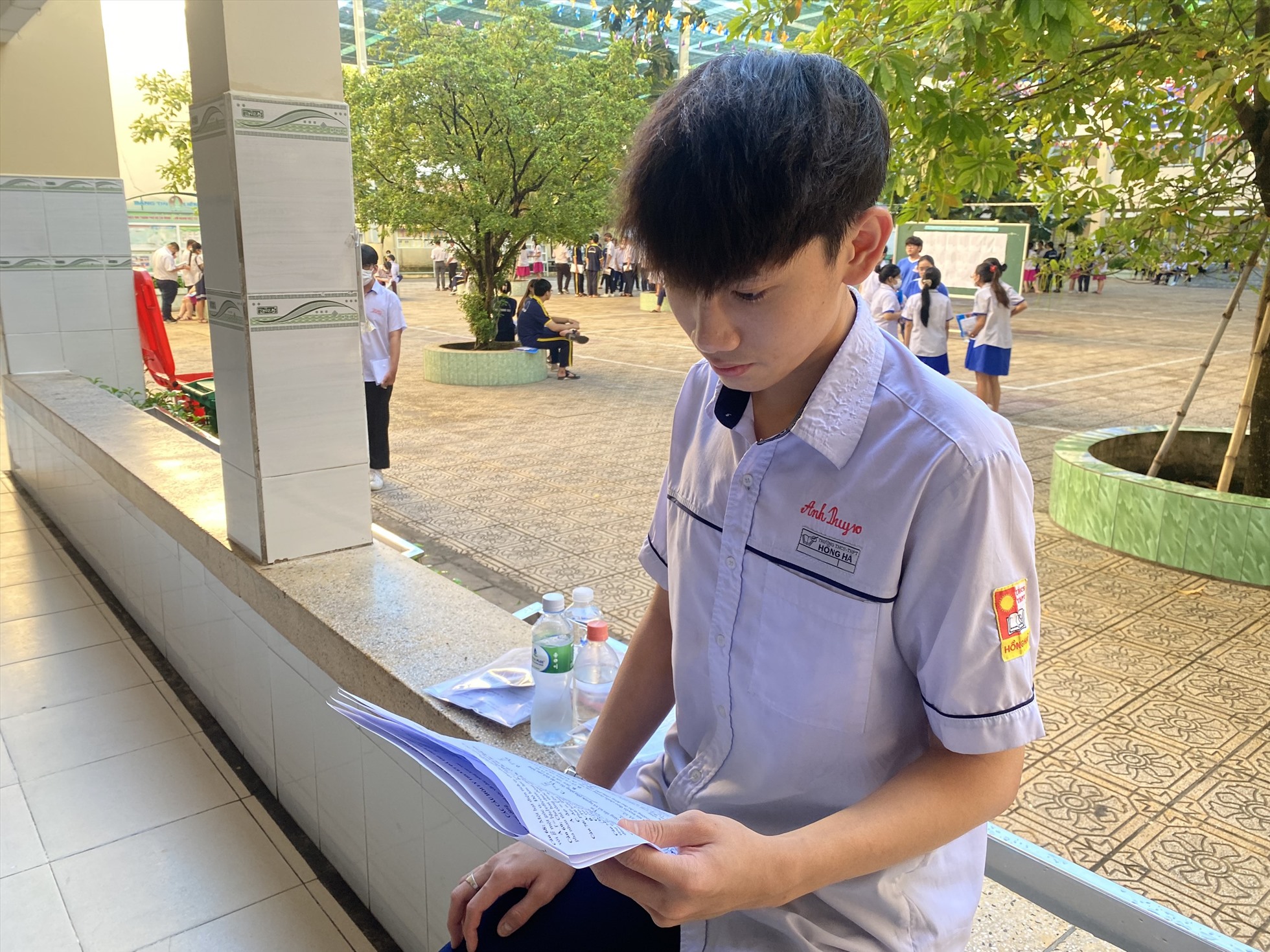 Thí sinh Thanh Phong tự tin bước vào ngày thi tứ 2. Ảnh: Ngọc Ánh