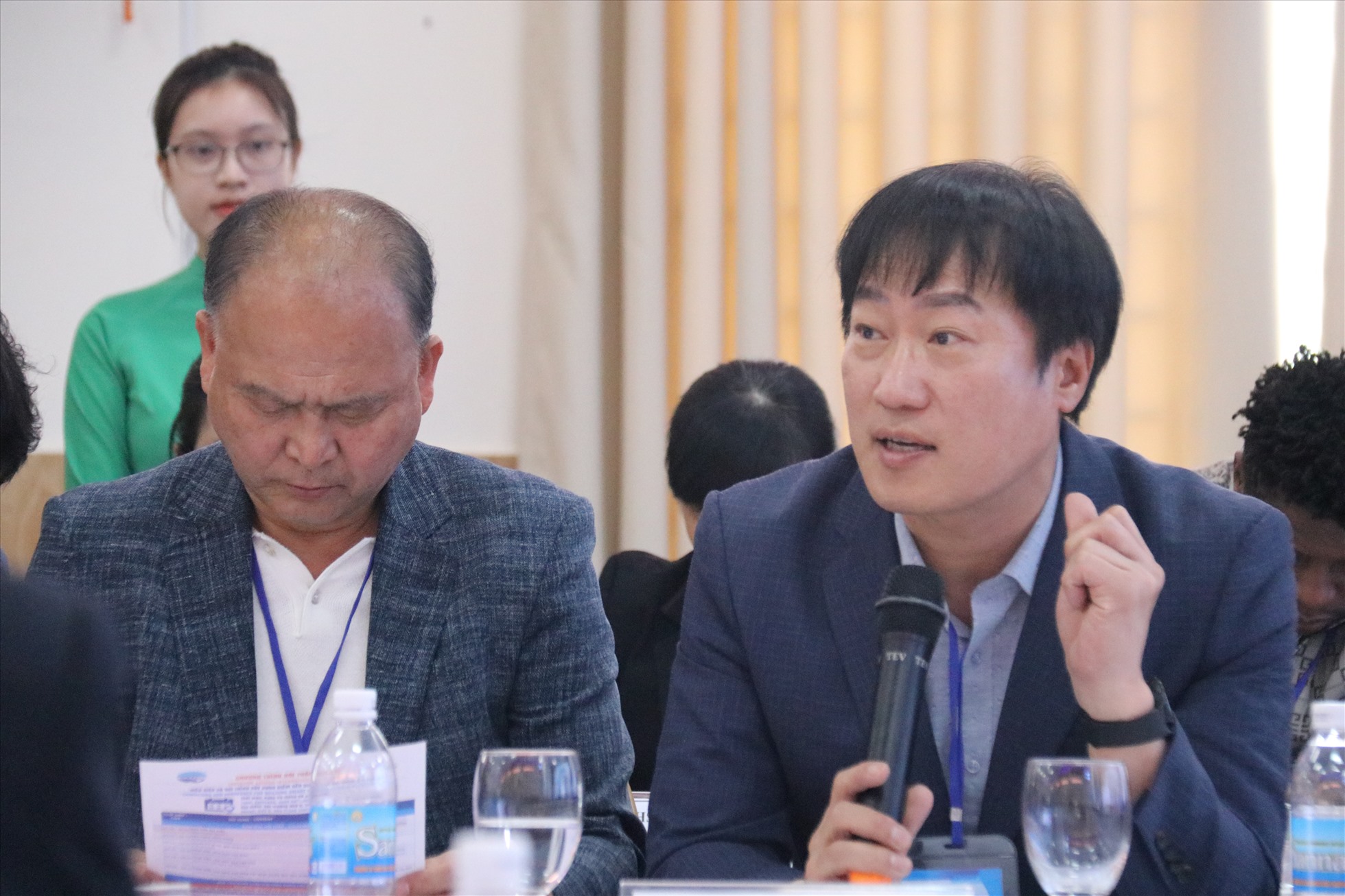 GS.Ryu In Pyong – Chủ tịch Hiệp hội Quản trị du lịch Hàn Quốc cho rằng: Thúc đẩy cơ sở hạ tầng dịch vụ du lịch trong tương lai dựa trên công nghệ; đặt nền tảng cho phát triển du lịch thông qua sự tham gia của các công ty sáng tạo; hồi sinh khu vực du lịch thông qua tăng cường khả năng cạnh tranh khu vực là 3 mục tiêu  thúc đẩy phát triển điểm đến du lịch thông minh. Ảnh: Phương Linh
