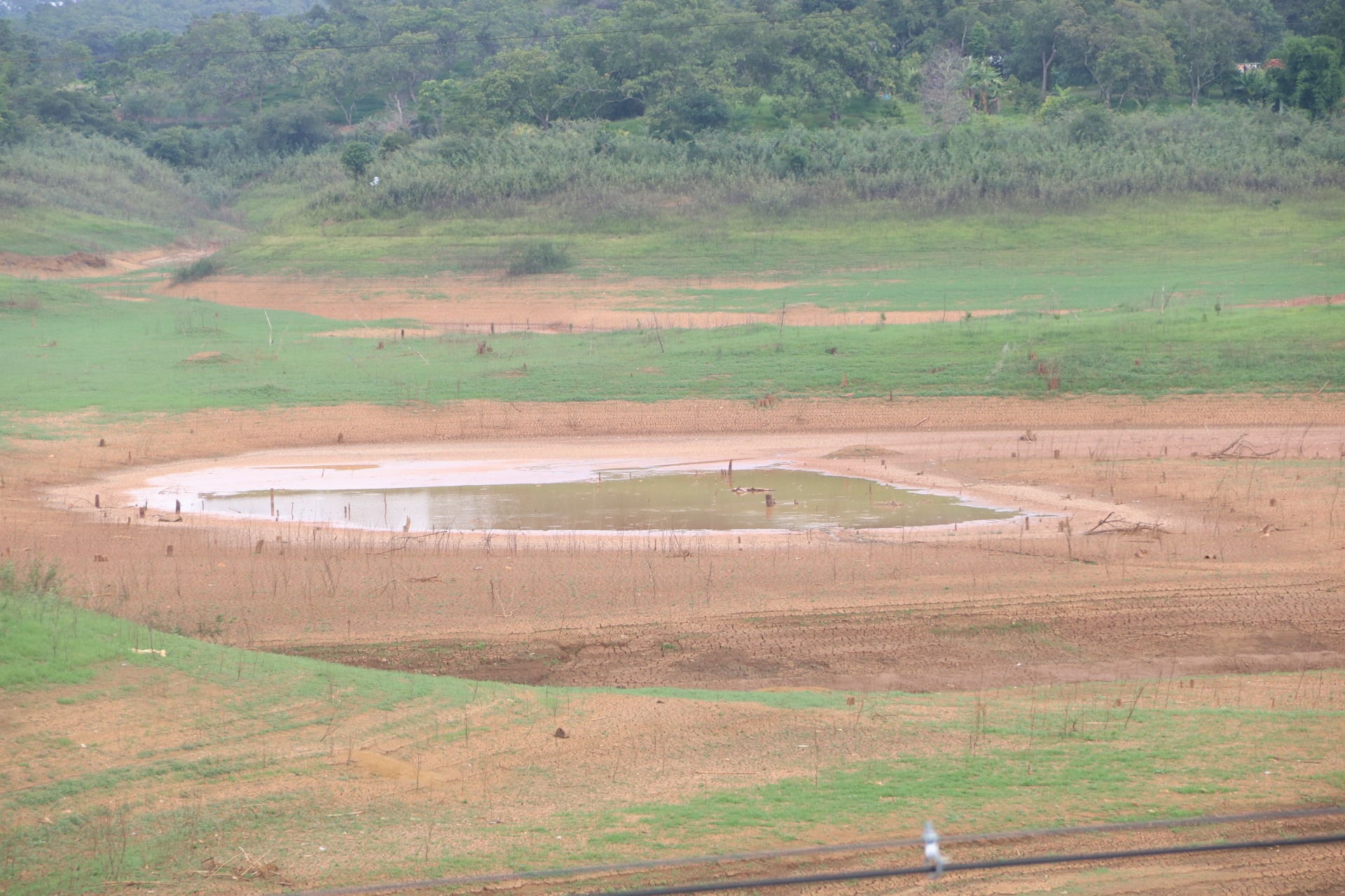 Theo lãnh đạo UBND huyện Bù Đăng, nước lòng hồ xuống dưới mực nước chết, gây khó khăn cho người dân sản xuất nông nghiệp, không có nước tưới cho cây trồng.