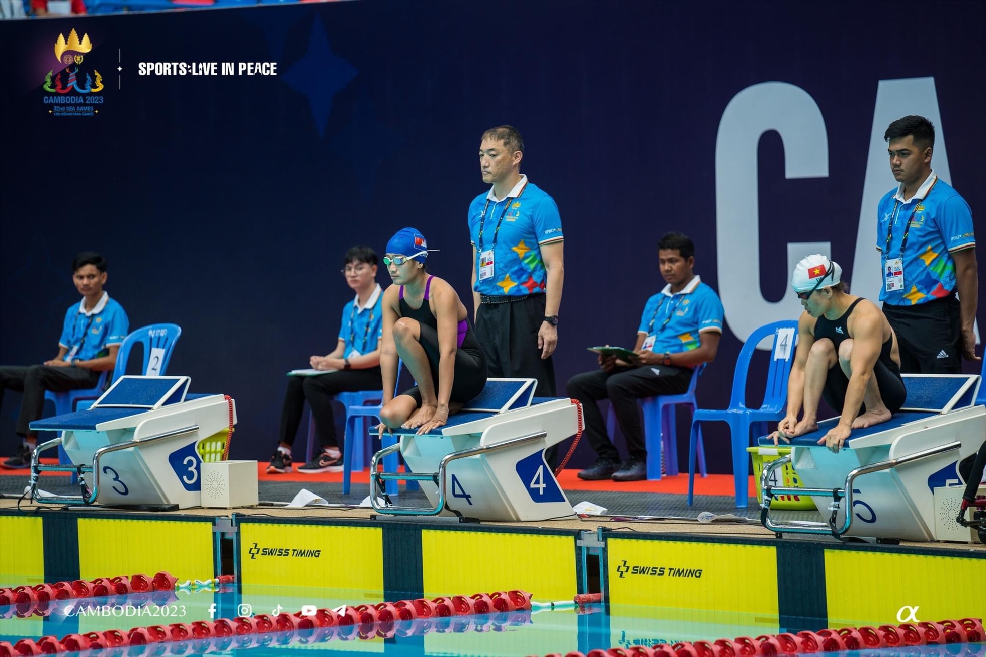 Môn bơi lội bắt đầu tranh tài tại Para Games 12 từ ngày 4.6. Ảnh: Cambodia 2023