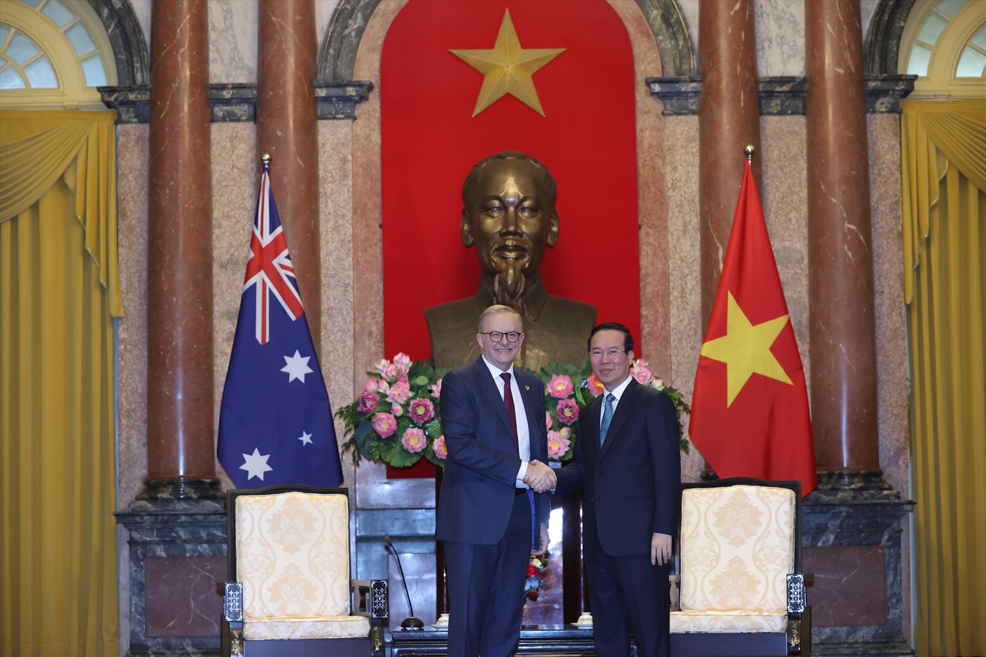 Thủ tướng Anthony nhấn mạnh, Australia coi trọng mối quan hệ Đối tác Chiến lược với Việt Nam. Ảnh: Hải Nguyễn