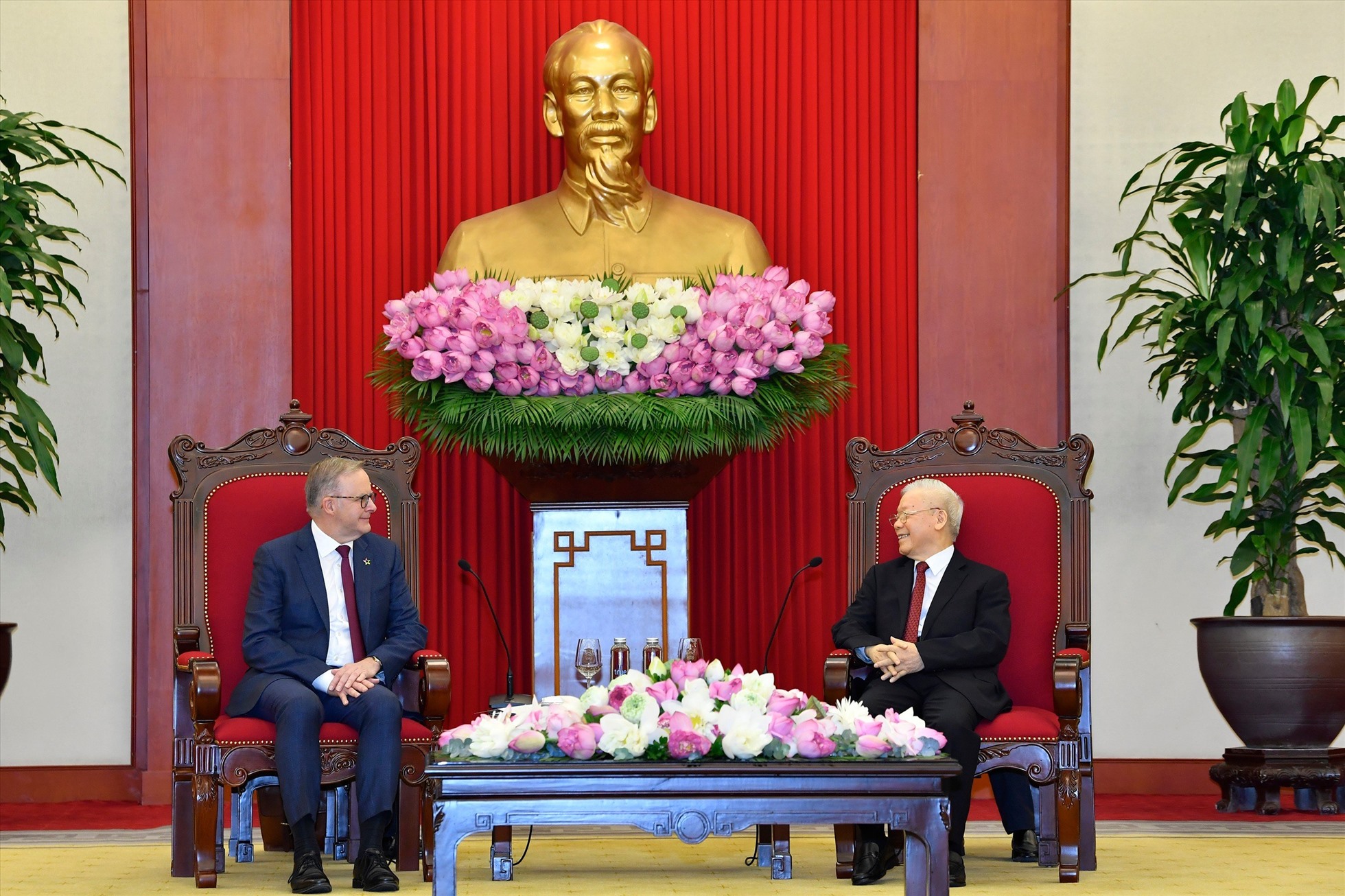 Thủ tướng Australia Anthony Albanese thăm Việt Nam trong bối cảnh năm nay hai nước kỷ niệm 50 năm thiết lập quan hệ ngoại giao (26.2.1973 - 26.2.2023) và 5 năm quan hệ đối tác chiến lược (15.3.2018 - 15.3.2023). Ảnh: Hải Nguyễn