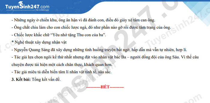 Đáp án đề thi vào lớp 10 môn Ngữ văn tỉnh Bình Phước. Ảnh: Tuyensinh247