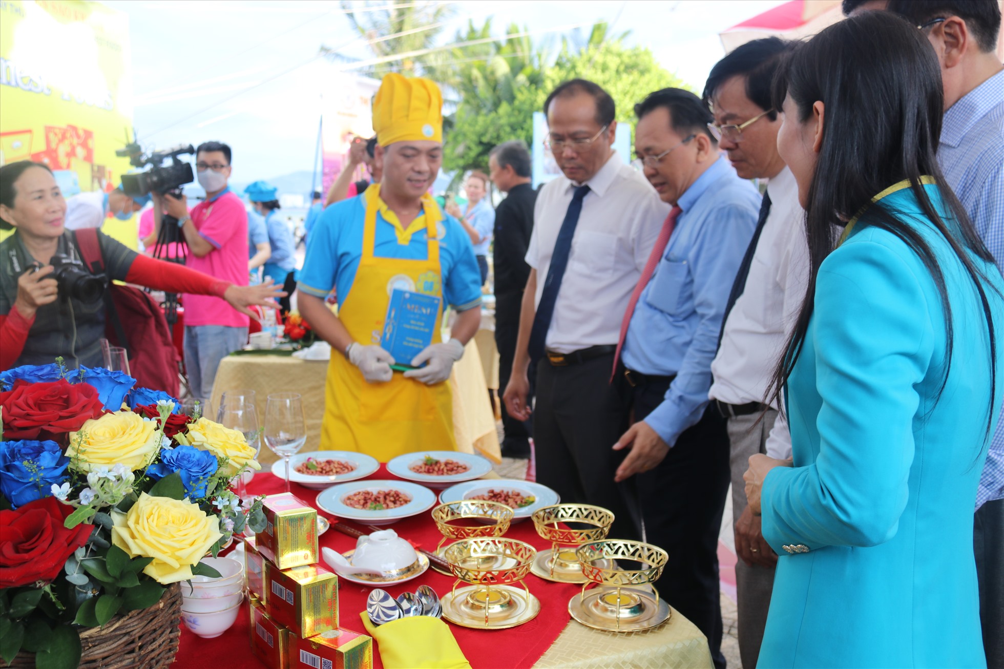 Những món ăn đặc sắc từ yến sào Khánh Hòa. Ảnh: Phương Linh