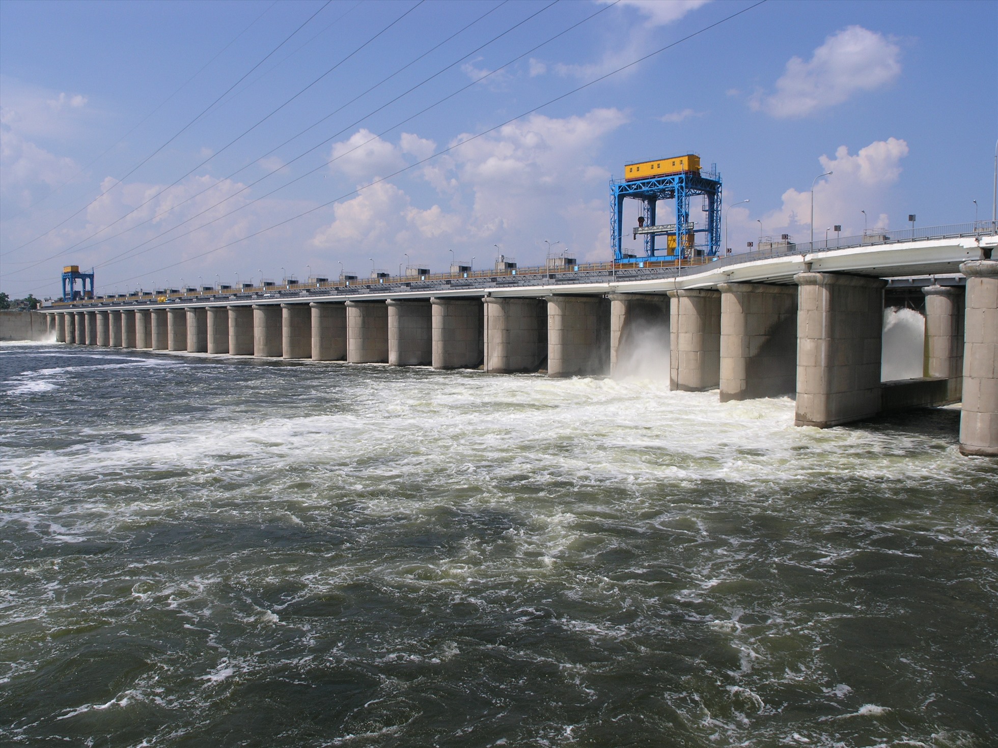 Đập thủy điện Kakhovskaya ở Kherson. Ảnh: Wiki