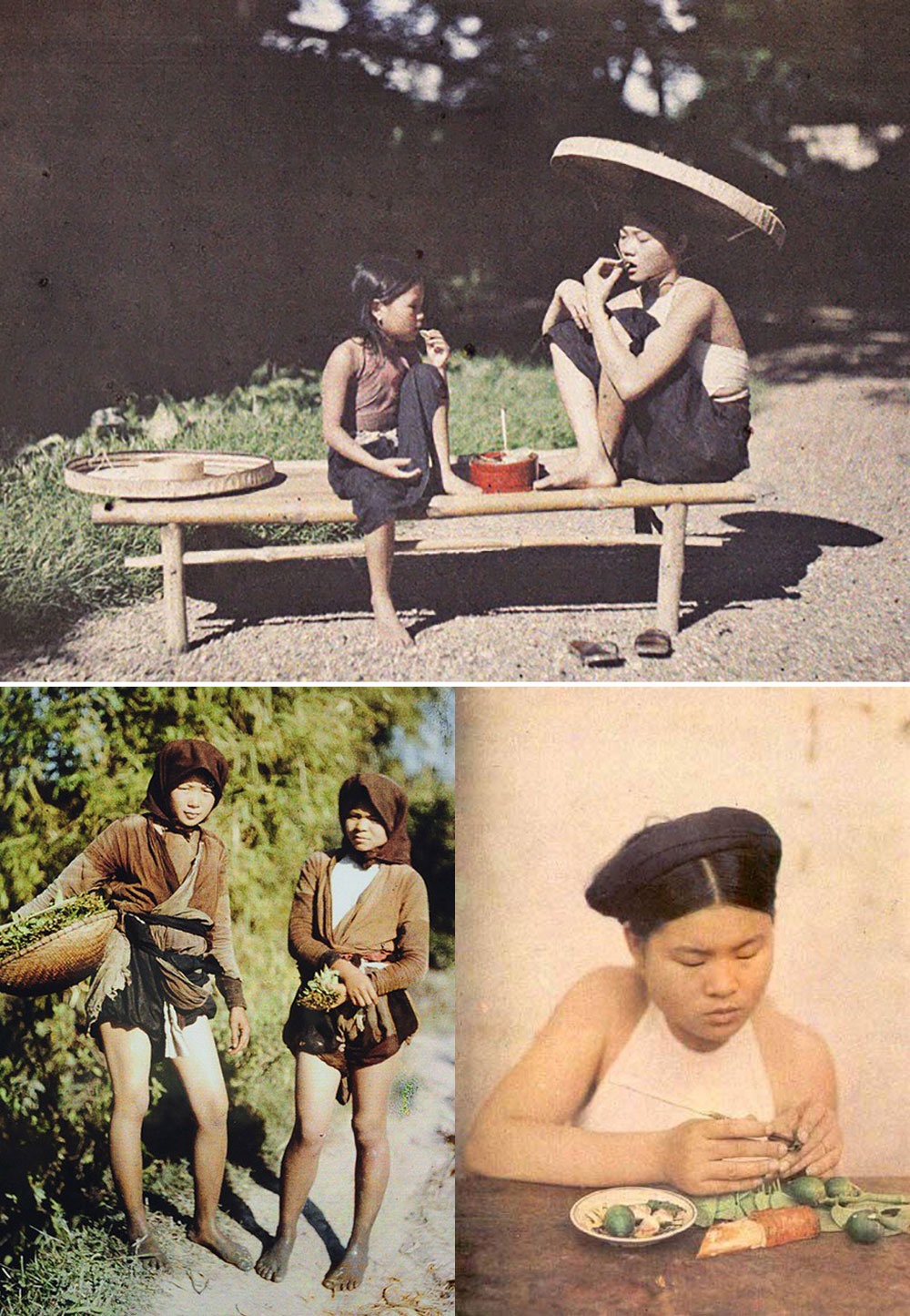 Phụ nữ Việt mặc áo yếm đầu thế kỷ 20. Ảnh: Tư liệu