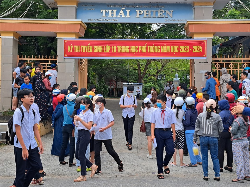 Điểm thi trường THPT Thái Phiên. Ảnh: Nguyễn Linh