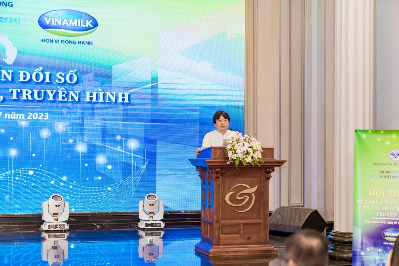 Hình 1: Ông Nguyễn Hà Yên - Phó cục trưởng Cục Phát thanh, Truyền hình và Thông tin điện tử. Nguồn ảnh: vinamilk