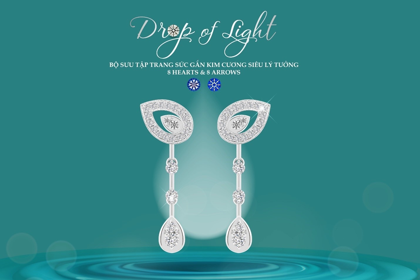 “Drop of Light” được lấy cảm hứng từ hình ảnh giọt nước - biểu tượng của suối nguồn tươi trẻ và sức sống thanh xuân. Nguồn ảnh: Doji