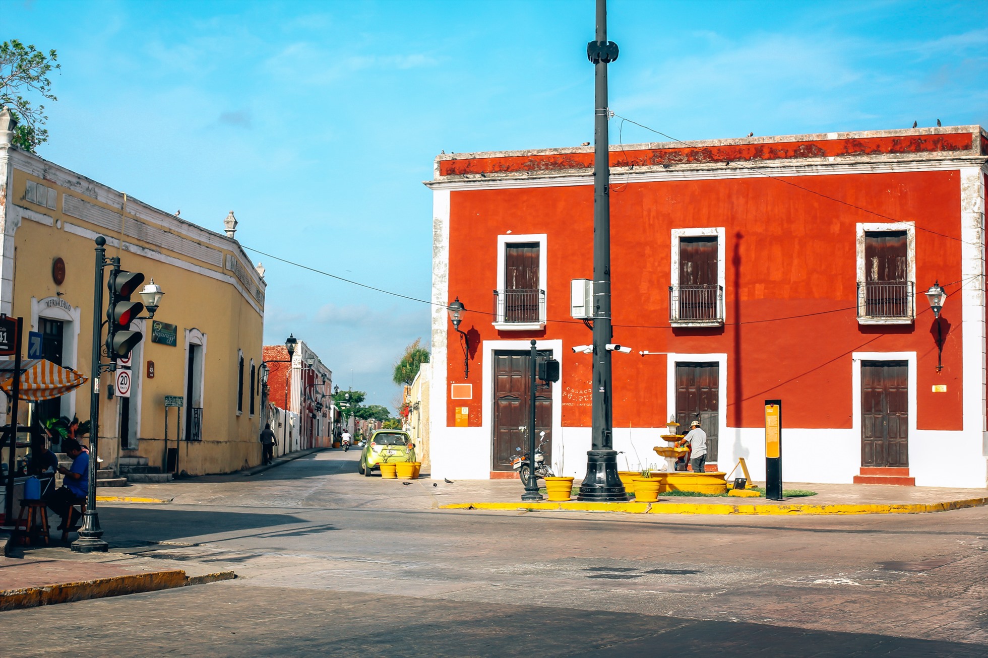 Một góc phố bình yên ở Mexico. Ảnh: Minh Đức