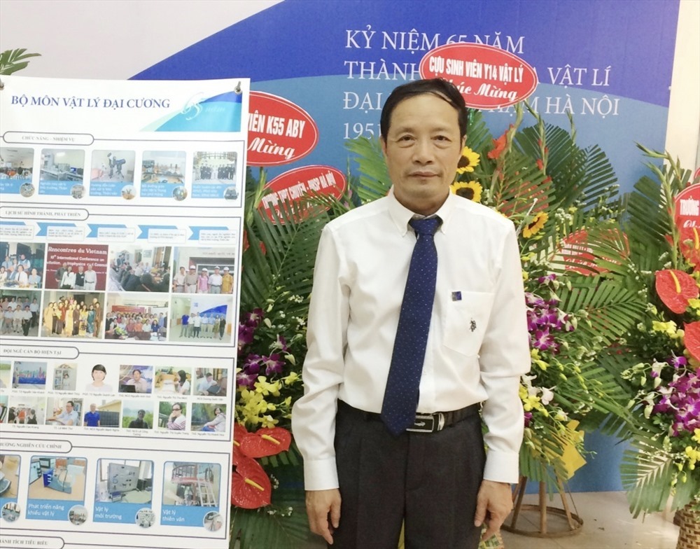 PGS.TS Nguyến Văn Khánh, Khoa Vật lí, Trường Đại học Sư phạm Hà Nội. Ảnh: Nhân vật cung cấp