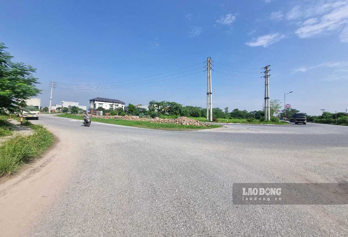 Khu vuc du an dau tu xay dung hoan thien theo quy hoach tuyen duong N1, D1 Khu Dai hoc Nam Cao (Ha Nam). Anh: Luong Ha