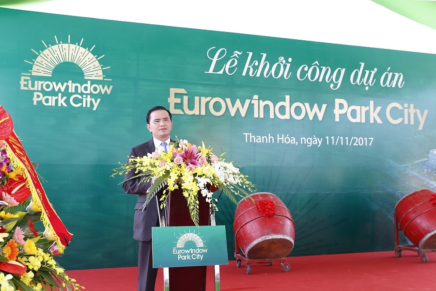 Ông Ngô Văn Tuấn – Phó chủ tịch UBND tỉnh Thanh Hóa phát biểu tại Lễ khởi công dự án