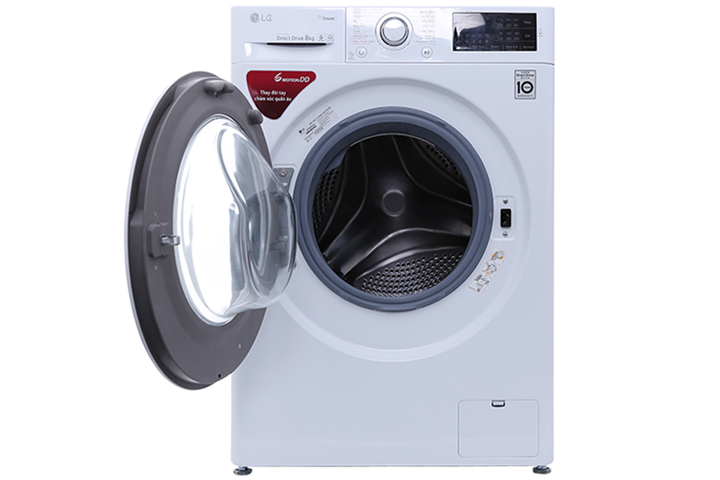 Chiếc máy giặt lồng ngang LG Inverter 8kg FC1408S4W2 mới nhất năm 2017 sử dụng động cơ truyền động trực tiếp