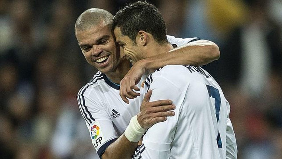 Pepe và Ronaldo là đôi bạn thân. Ảnh: Marca.