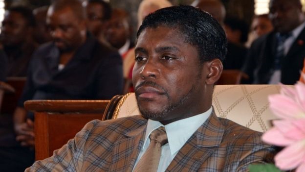Teodorin Obiang, con trai Tổng thống Theodoro Obiang Nguema, bị kết tội tham ô ở Pháp. Ảnh: AFP