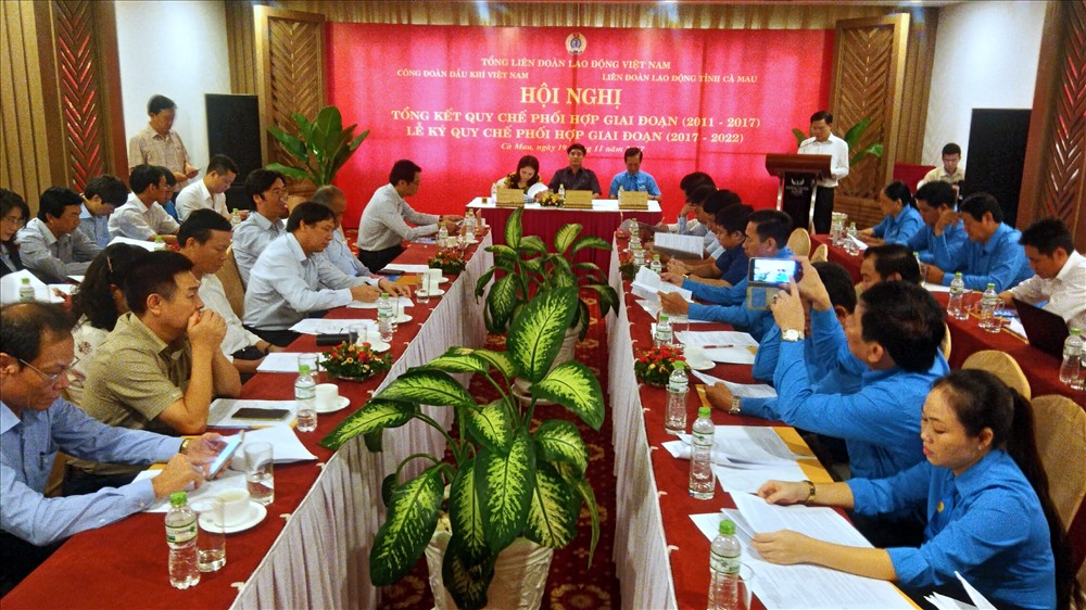 Dự lễ thỏa thuận hợp tác giứa Công đoàn Dầu khí Việt Nam và LĐLĐ tỉnh Cà Mau.