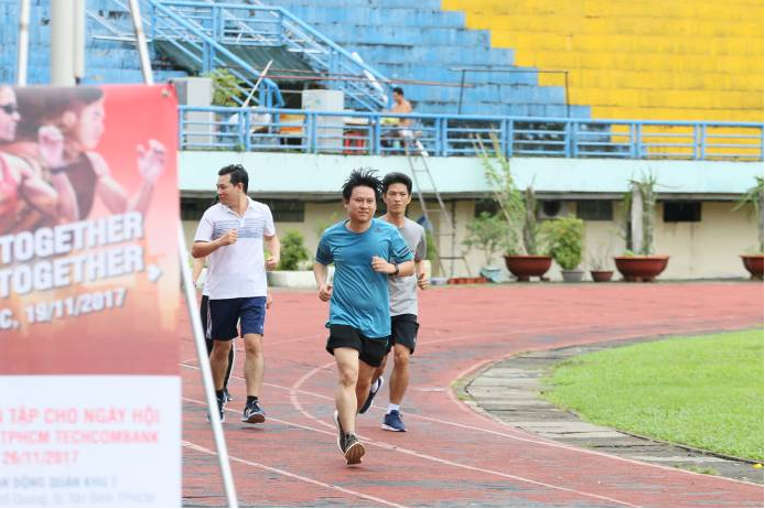 Anh Bùi Thanh Tùng rèn luyện cho giải Marathon Quốc tế TP.HCM Techcombank diễn ra vào ngày 26 tháng 11 sắp tới