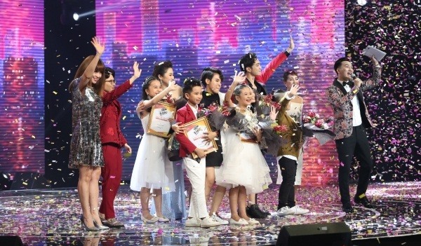 Quán quân Giọng hát Việt nhí 2017 Ngọc Ánh nhận được lượt bình chọn của khán giả cao vượt trội. Ảnh: Saostar