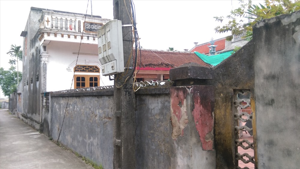 Đường vào nhà bà Nguyễn Thị Chày tại xã Vũ Lăng, huyện Tiền Hải, Thái Bình - ảnh CTV