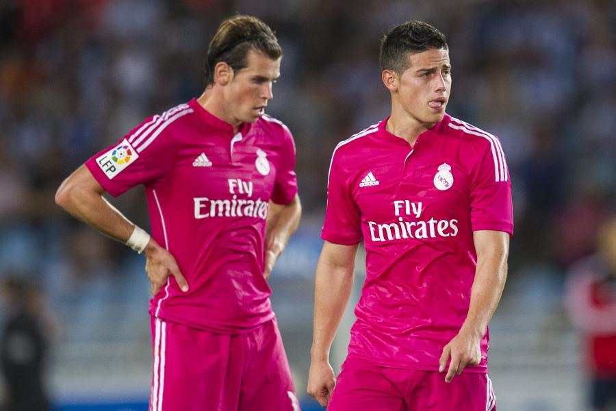 Bale và James cũng không còn tương lai tại sân Bernabeu. Ảnh: Getty.