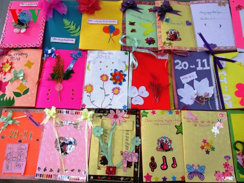 Thiệp handmade dành tặng thầy cô giáo nhân ngày Nhà Giáo Việt Nam 