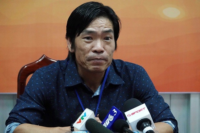 HLV Trịnh Duy Quang muốn tái ngộ U21 Thái Lan nếu được lựa chọn cơ hội vào chung kết để đòi lại món nợ thua trận này. Ảnh: BTC