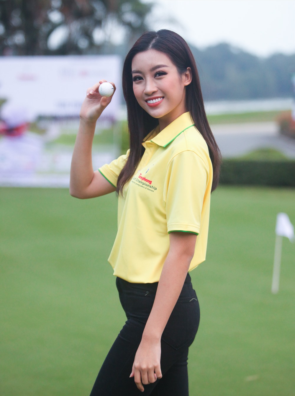 Mỹ Linh cho biết Với giải golf Tiền Phong Championship 2017, đây không chỉ là một hoạt động thể thao mà còn có ý nghĩa xã hội rất lớn, góp phần thúc đẩy Quỹ hỗ trợ tài năng trẻ Việt Nam. 