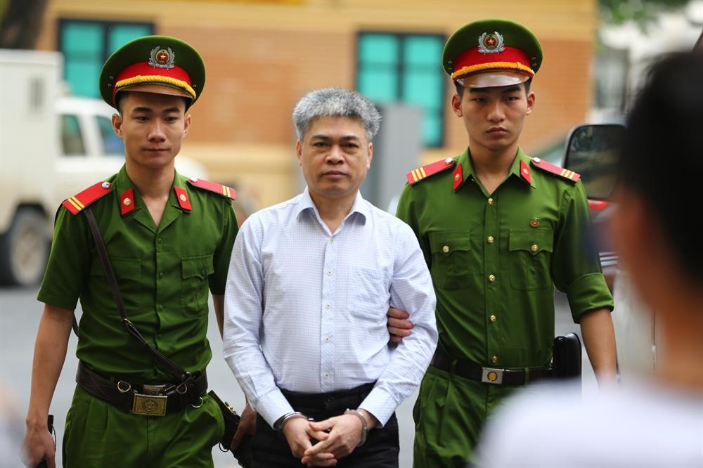 Nguyễn Xuân Sơn trong một lần ra tòa hồi tháng 9.2017. Ảnh Sơn Tùng