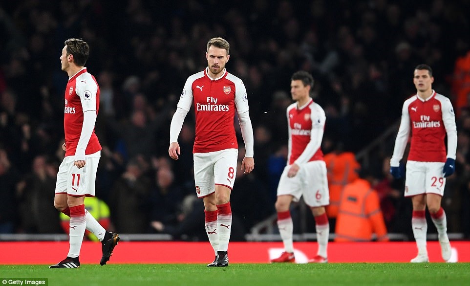 Bản lĩnh và sự tập trung là những điều Arsenal cần cải thiện thực sự. Ảnh: Reuters.