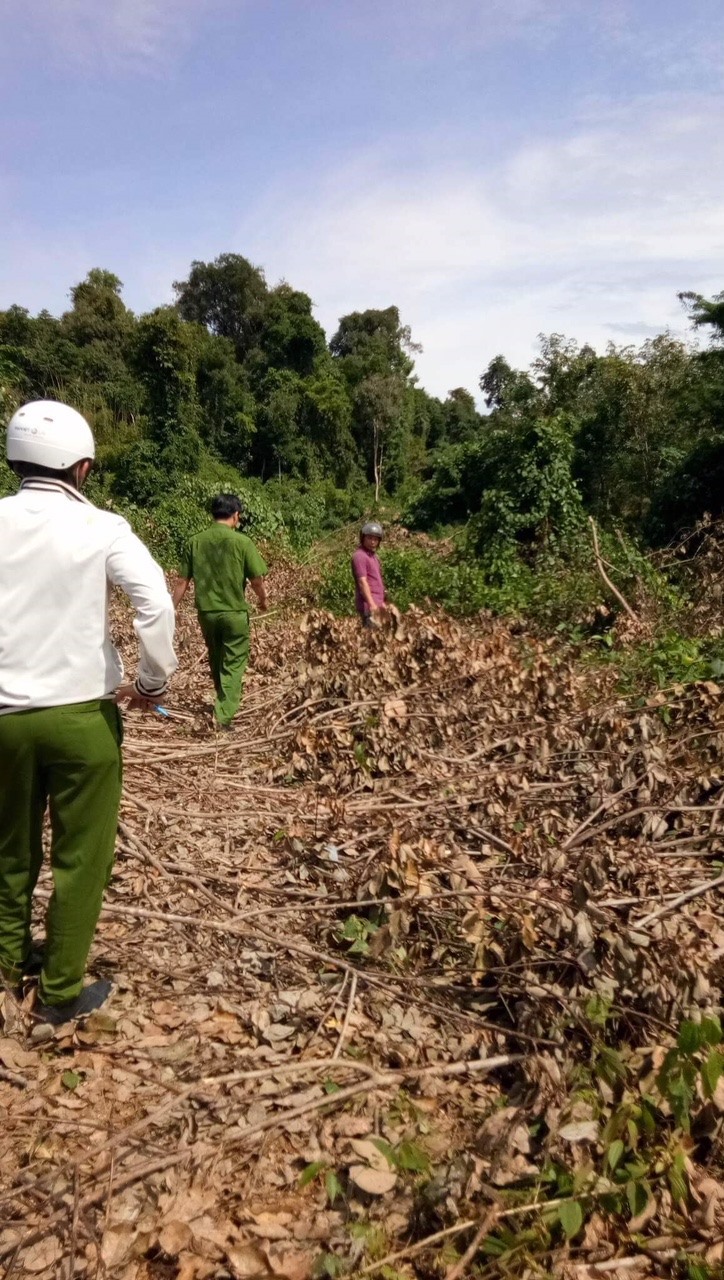 Cơ quan công an và viện kiểm sát huyện Đồng Phú đã có mặt tại hiện trường. Ảnh: H.H