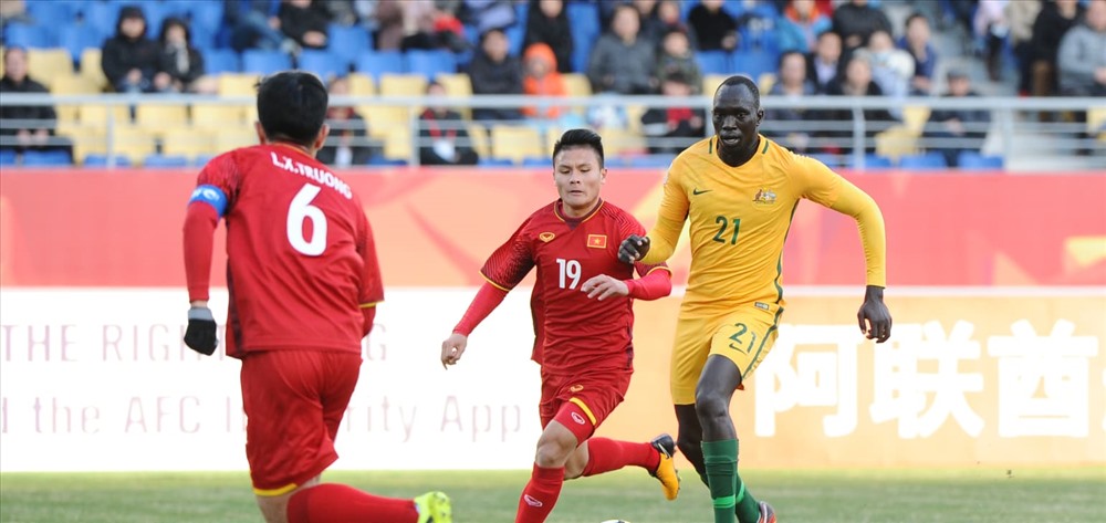 Quang Hải đã giúp U23 VN có chiến thắng đầu tiên tại VCK U23 Châu Á. Ảnh: AFC