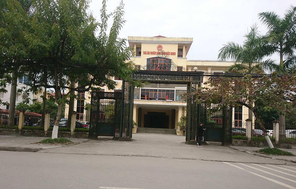 Tòa án nhân dân tỉnh Bắc Ninh nơi diễn ra vụ xét xử. Ảnh: PD.