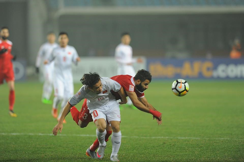 U23 Việt Nam đã giành tấm vé vào tứ kết U23 Châu Á với trận hoà trước U23 Syria. Ảnh: M.T