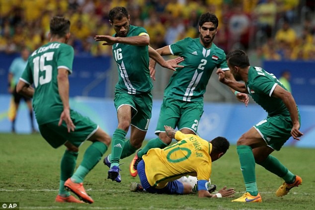 Tại Olympic 2016 ngay tại Brazil, Iraq đã buộc đội chủ nhà của siêu sao Neymar phải chia điểm ngay ở vòng bảng. 