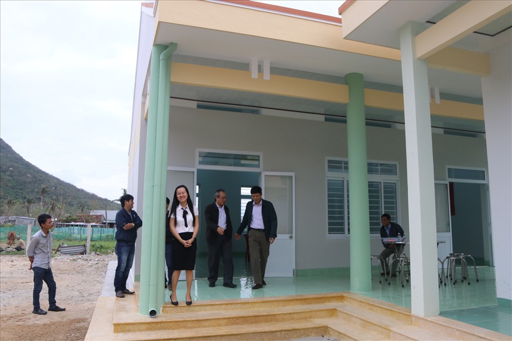 Phòng học mới khang trang, được xây dựng kiên cố sẽ giúp cô trò xã đảo Ninh Vân giảm áp lực dạy và học trong năm học mới. Ảnh: P.L