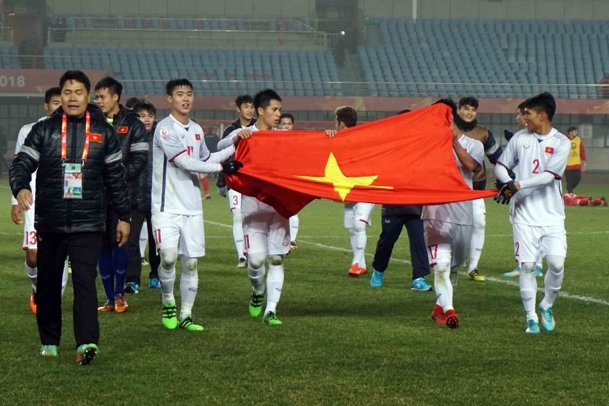 U23 Việt Nam đã làm nên kì tích tại VCK U23 Châu Á. Ảnh Hữu Phạm.