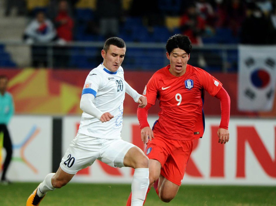 U23 Uzbekistan đã vượt qua U23 Hàn Quốc với tỉ số 4-1 để vào chơi trận chung kết với U23 Việt Nam. Ảnh: AFC
