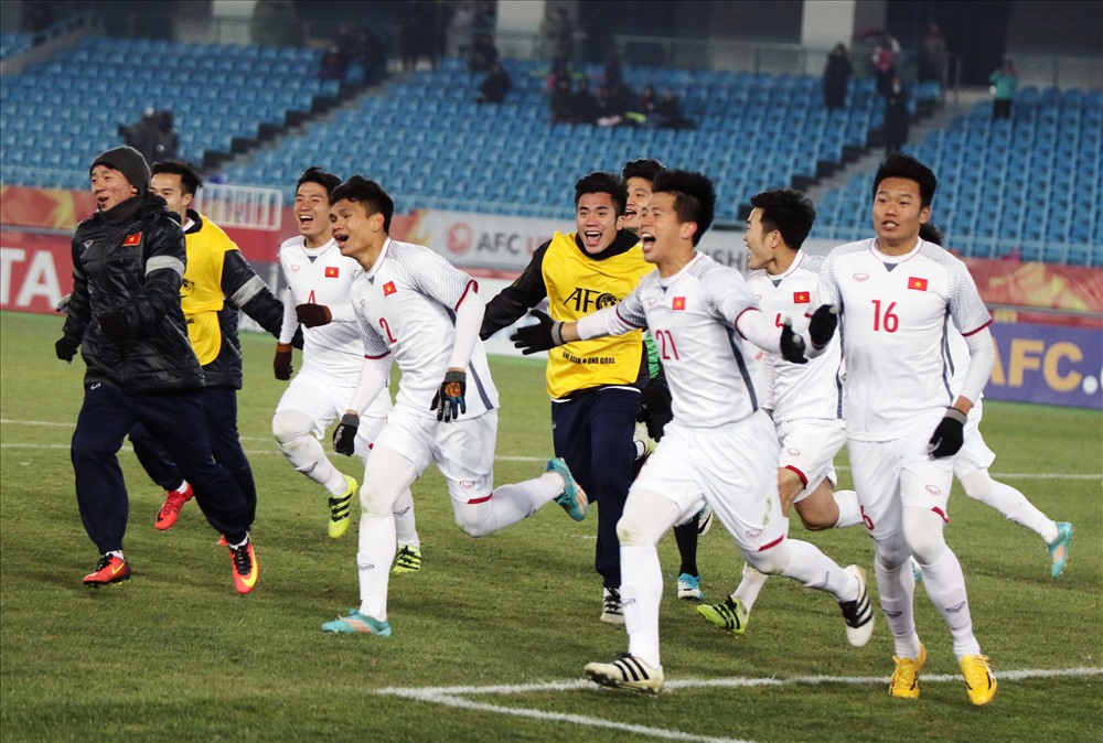 U23 Việt Nam đã sẵn sàng để bước lên ngai vàng của giải U23 Châu Á. Ảnh: Nhật Đoàn.