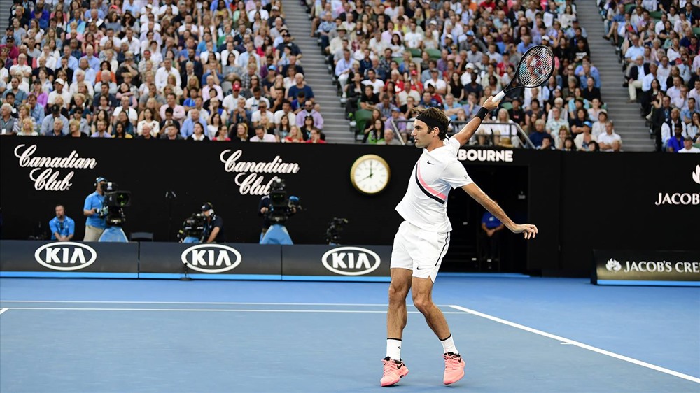 Federer nhẹ nhàng tiến vào Bán kết. Ảnh: ATP.