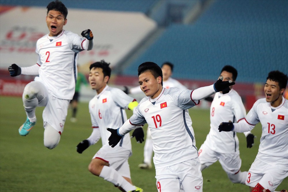 Nhiều cầu thủ của Hà Nội đã góp công lớn trong chiến tích của U23 Việt Nam. Ảnh: H.A