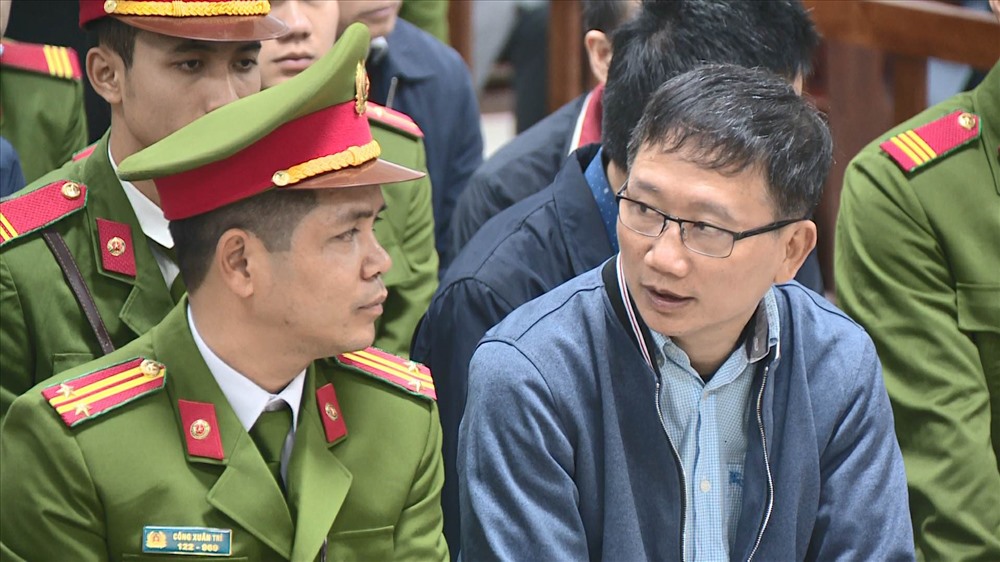Bị cáo Trịnh Xuân Thanh tại phiên tòa. Ảnh: Anh Hoàng.