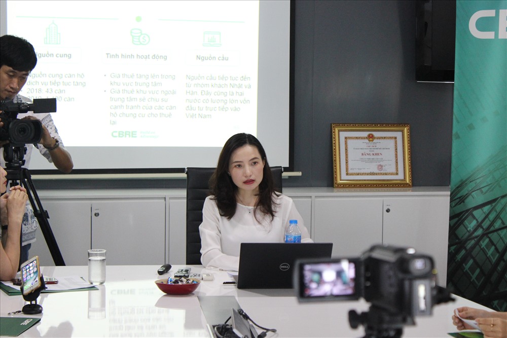 Bà Dương Thuỳ Dung - chuyên gia nghiên cứu thị trường bất động sản của CBRE.