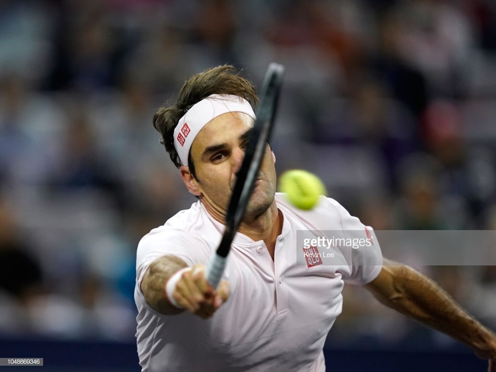 Một chút khó khăn đã đến với Federer. Ảnh: Getty.