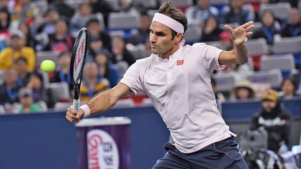 Federer đang nóng lòng đối đầu với Djokovic. Ảnh: Getty.
