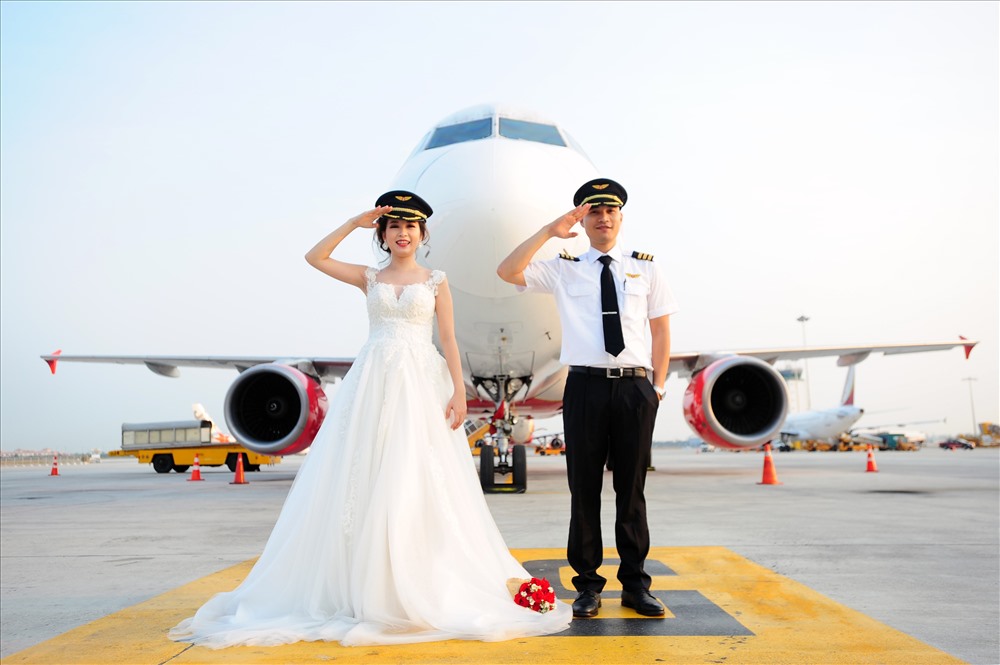 Đám cưới như mơ của nữ phi công