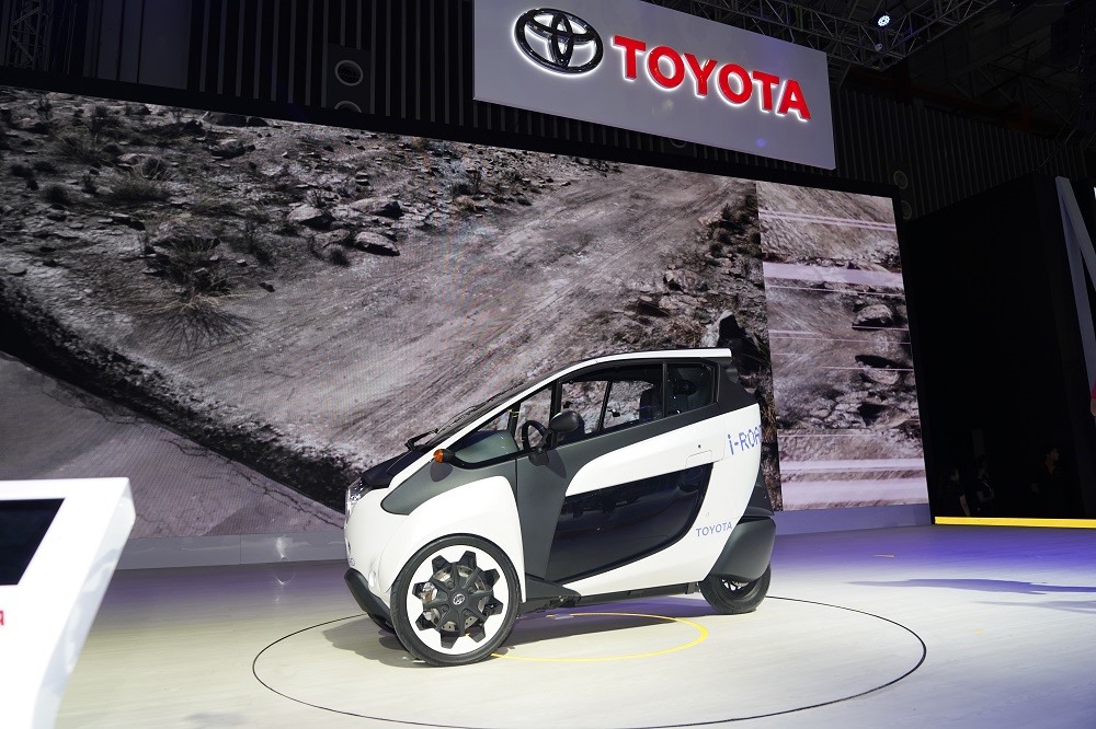 Toyota I-Road, một trong những mẫu xe ý tưởng hiếm hoi tại triển lãm Ôtô Việt Nam.