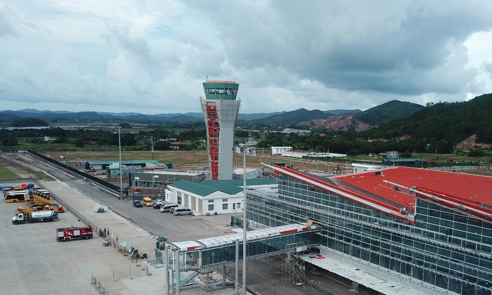 Sân bay Vân Đồn dự kiến đón chuyến bay thương mại đầu tiên vào 25.12.2018. Ảnh: CTV