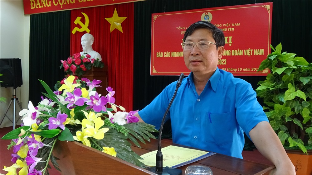 Tại đại hội XII Công đoàn Việt Nam, ông Phan Quốc Thắng được bầu là ủy viên Ban chấp hành Tổng LĐLĐ Việt Nam. Ảnh: M.T